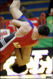 مسابقات کشتی بزرگسالان آسيا - عکس از ايسنا