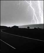 Lightning over the Yorkshire Wolds