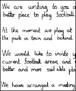 The letter from the children