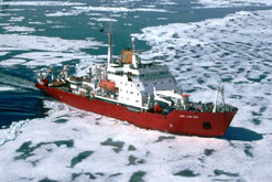 RSS James Clark Ross in Marguerite Bay (British Antarctic Survey)