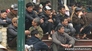 Người M'Nông biểu tình ở Hà Nội hồi đầu năm 2012