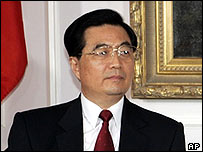 Čínský prezident Chu Ťin-tchao 