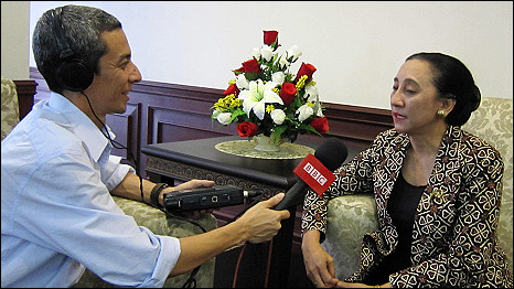 Maria Farida diwawancarai Wartawan BBC Heyder Affan bulan Agustus 2010