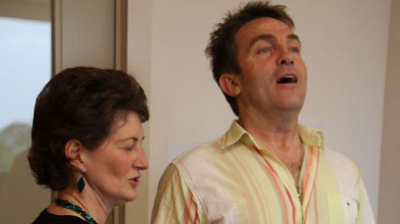 Bradley Walsh and mentor Sarah Tenant-Flowers