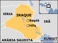 Mapa do Iraque