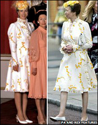 安妮公主最近重新穿上27年前的一套衣服