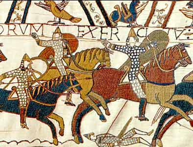 Distinctive Norman soldiers