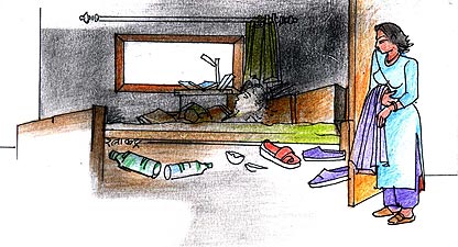 रेखांकन- लाल रत्नाकर