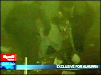 धमाके के बाद की तस्वीरें (सौजन्य अल हुर्रा टीवी)