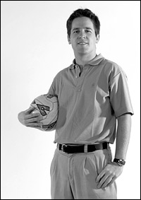 Tom Williams - holding football