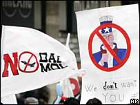 Manifestação contra base militar em Vicenza