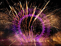 伦敦新年焰火