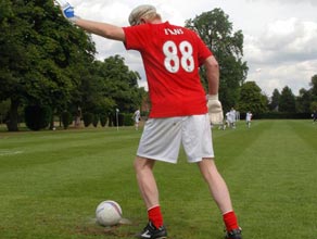 Chris takes a penalty