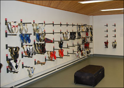The boot room at Rockcliffe Park