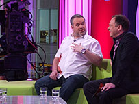 Chris Moyles in the studio