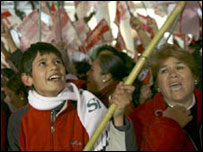 Tarija'da referandum sonrası kutlamalar