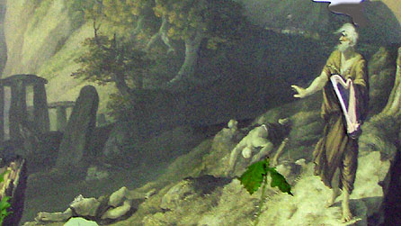 Llun Y Bardd Olaf a fu'n rhan o weithgarwch yr Amgueddfa Genedlaethol ar Faes Eisteddfod yr Urdd 2008 yn Llandudno