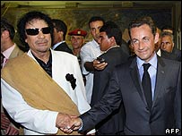 Gaddafi Sarkozy