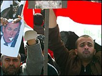 Bağdat'taki protesto gösterisi