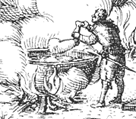 Detail from a print showing the execution of the gunpowder conspirators