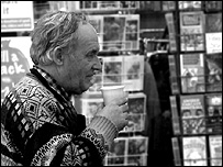 Walsall market trader takes a tea break