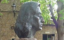 Chopin bust at the monastery at Valldemossa, Majorca