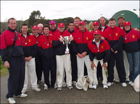 Victorious Jersey cricket squad