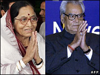 پراتیبها پاتیل و آقای بهایرون سینگ شکهاوات