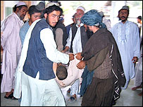 يک مجروح حمله هوايی آمريکا در قندهار