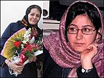 ناهيد کشاورز (راست) و محبوبه حسين زاده