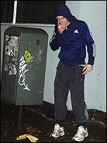 Teenager smoking
