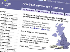Screenshot Business Link site