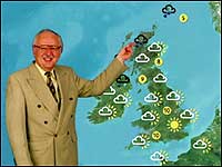 Weather man Michael Fish