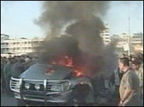 जलती हुई कार