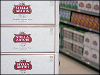 A cerveja Stella Artois é uma das mais vendidas no grupo Inbev