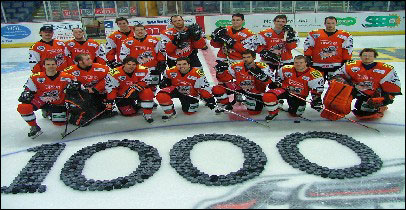 Sheffield Steelers on their 1000th game