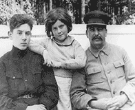 Stalin with his children Vasily and Svetlana (BBC - Nikolav Obukhovich)
