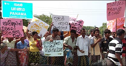 New Sri Lanka navy camp off Panama lagoon (photo: Wasantha Chandrapala)