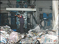 Leader printing house after the attack