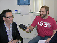 Russell Walker with Dr David Geddes