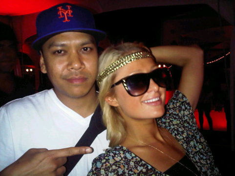 Chuckie with Paris Hilton