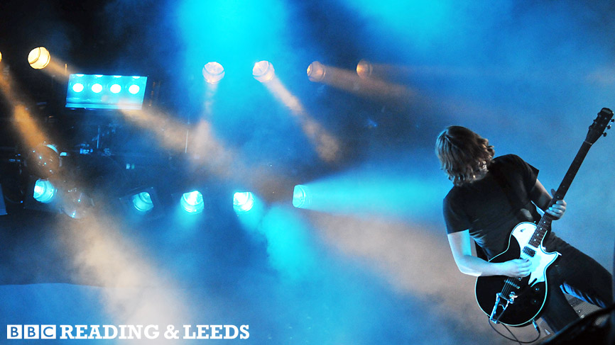 Arctic Monkeys on the main stage at Reading