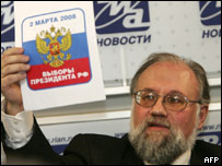 Vladimir Churov, presidente da Comissão Eleitoral da Rússia