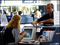 Odbavování na letišti Ruzyně