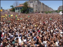 Diyarbakır'daki miting alanı
