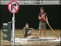 سيل در جاکارتا