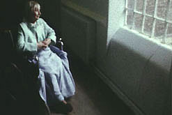 elderly woman in wheelchair