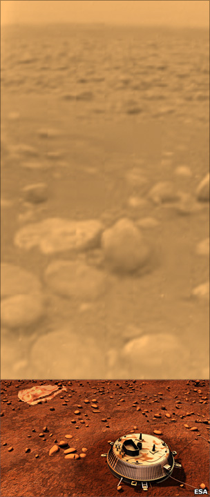Huygens image of Titan