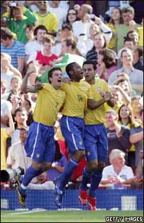 Elano, Robinho e Fred