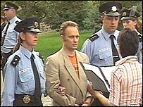 Арештанти: російські офіцери, звинувачені у шпигунстві в Грузії